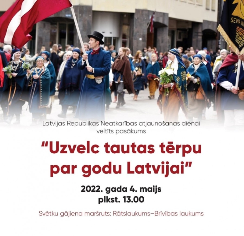 Uzvelc tautas tērpu par godu Latvijai afiša